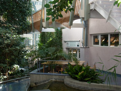 "grünes" Treppenhaus im Tagungshaus